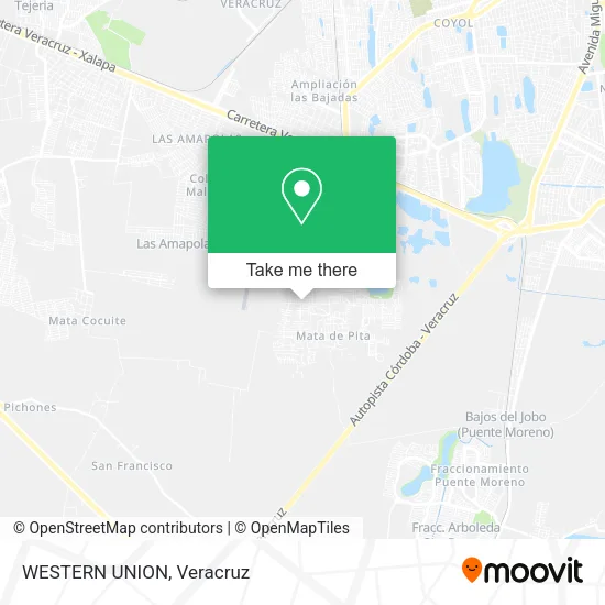 WESTERN UNION map