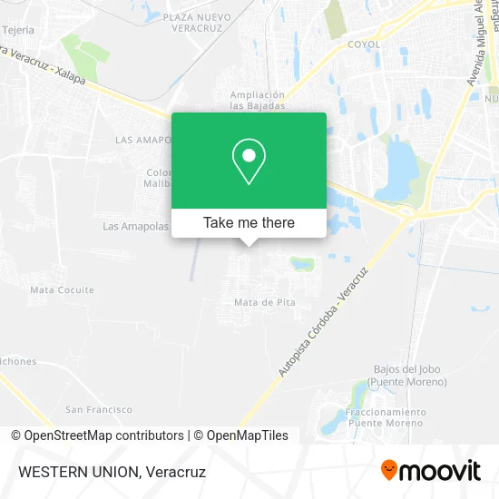 WESTERN UNION map
