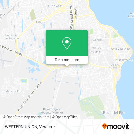 WESTERN UNION map