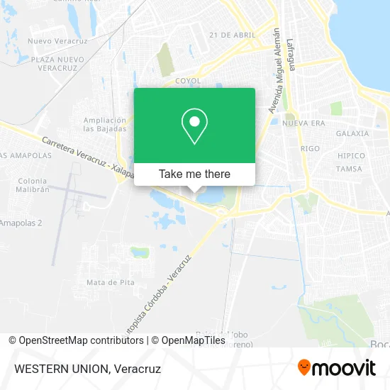 WESTERN UNION map