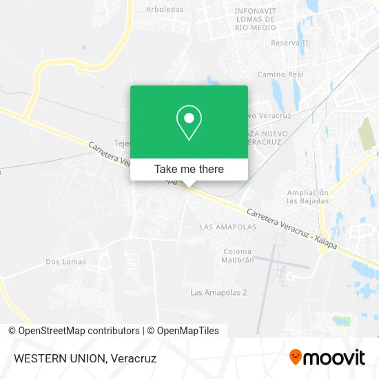 WESTERN UNION map