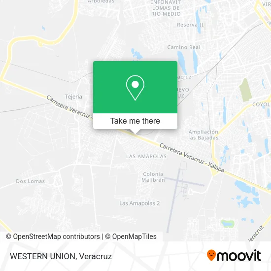 WESTERN UNION map
