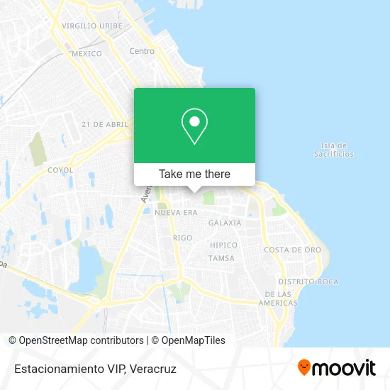 Estacionamiento VIP map
