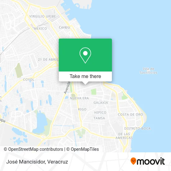José Mancisidor map