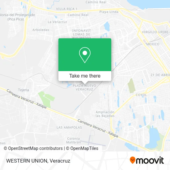 Mapa de WESTERN UNION