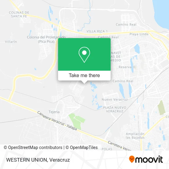 WESTERN UNION map
