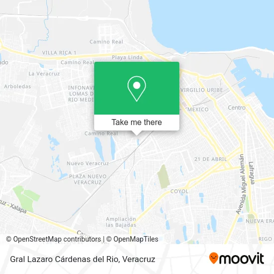 Gral Lazaro Cárdenas del Rio map