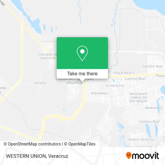 WESTERN UNION map