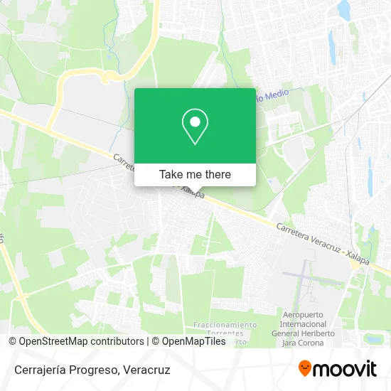 Cerrajería Progreso map
