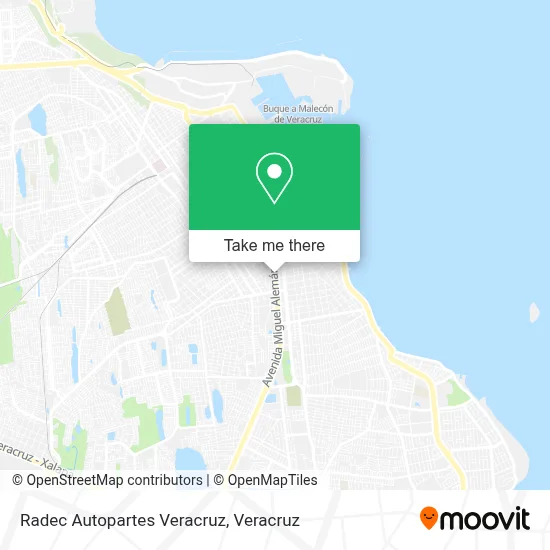 Radec Autopartes Veracruz map