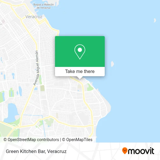 Green Kitchen Bar map