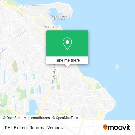 DHL Express Reforma map