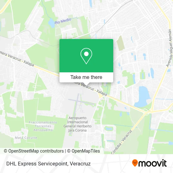 DHL Express Servicepoint map