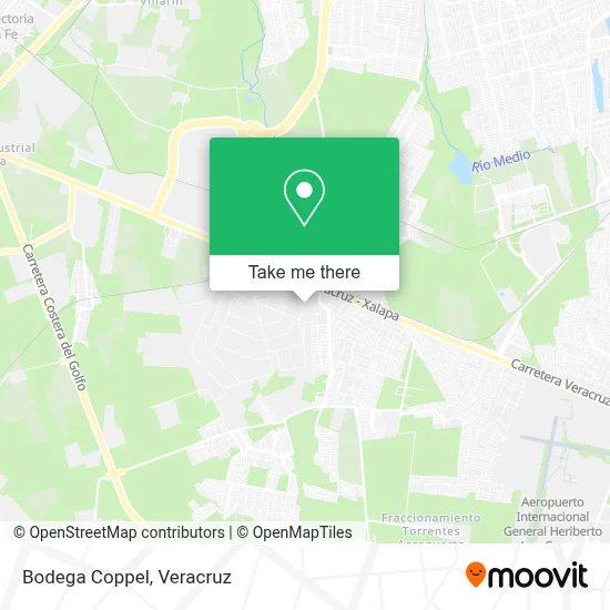 Bodega Coppel map