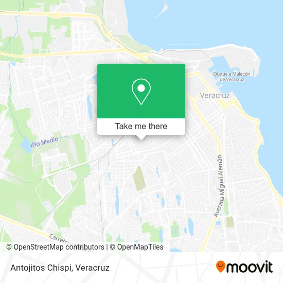 Antojitos Chispi map