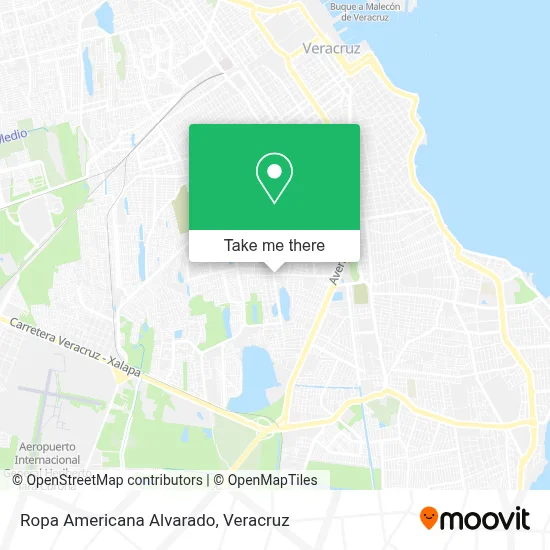 Ropa Americana Alvarado map