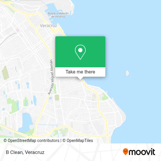 B Clean map
