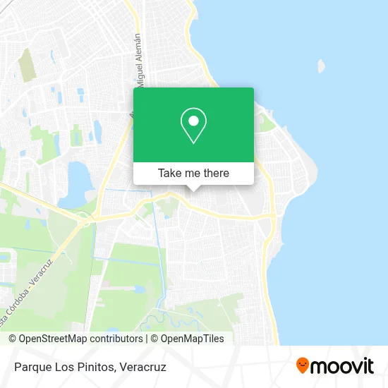 Parque Los Pinitos map