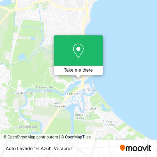 Auto Lavado "El Azul" map