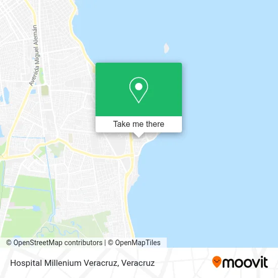 Hospital Millenium Veracruz map