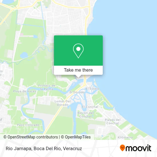 Rio Jamapa, Boca Del Rio map