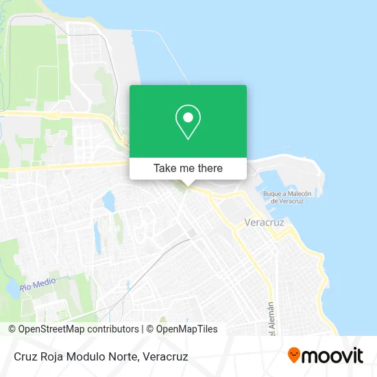Cruz Roja Modulo Norte map