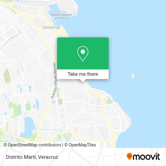 Distrito Martí map