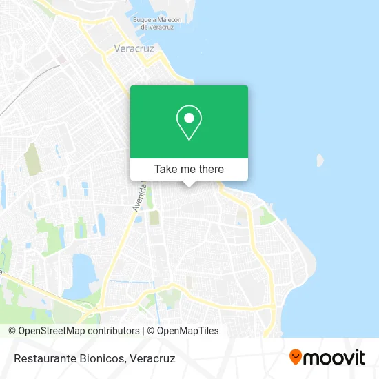 Restaurante Bionicos map