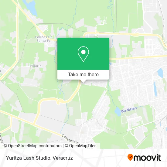 Yuritza Lash Studio map