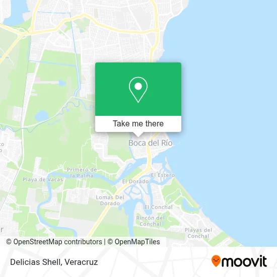 Delicias Shell map
