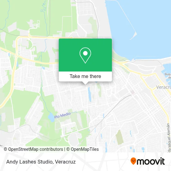 Andy Lashes Studio map