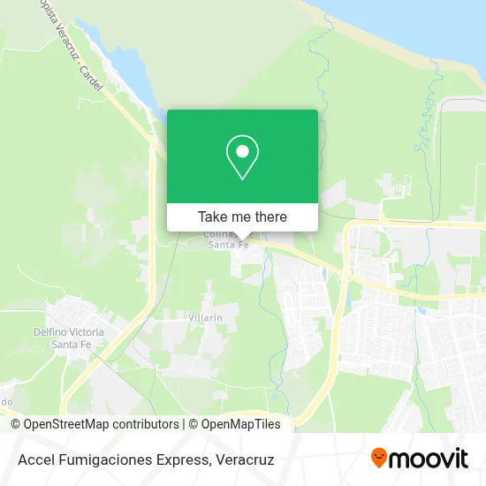 Accel Fumigaciones Express map