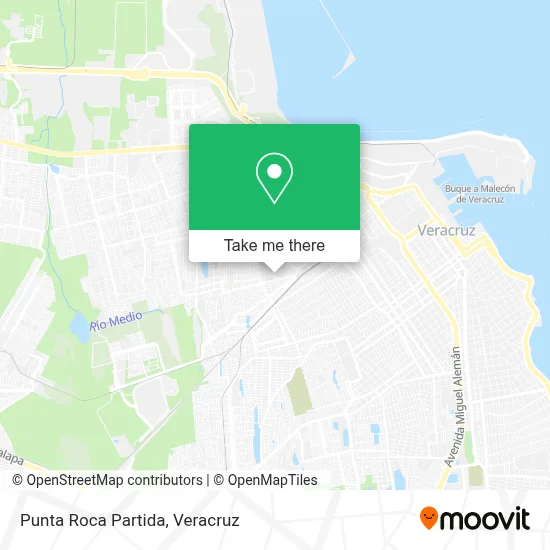 Punta Roca Partida map