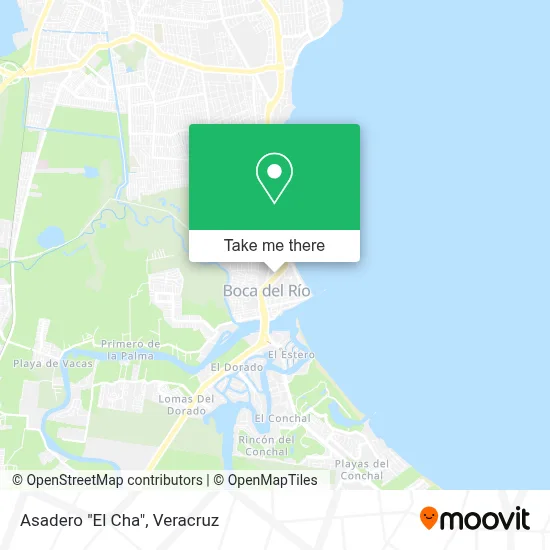 Asadero "El Cha" map