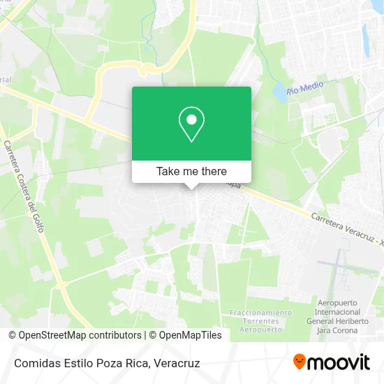 Comidas Estilo Poza Rica map