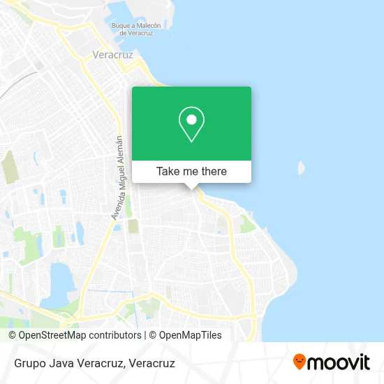 Grupo Java Veracruz map