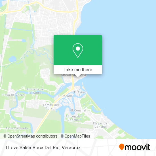 I Love Salsa Boca Del Rio map