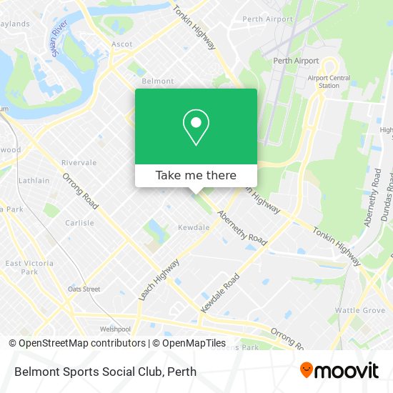 Belmont Sports Social Club map