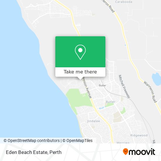 Mapa Eden Beach Estate