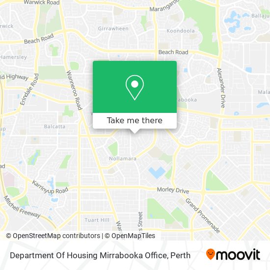 Department Of Housing Mirrabooka Office map