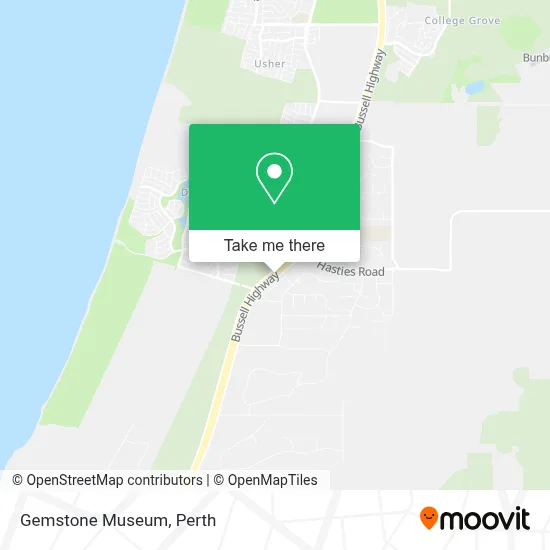 Mapa Gemstone Museum