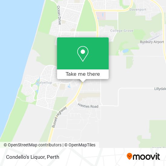 Condello's Liquor map