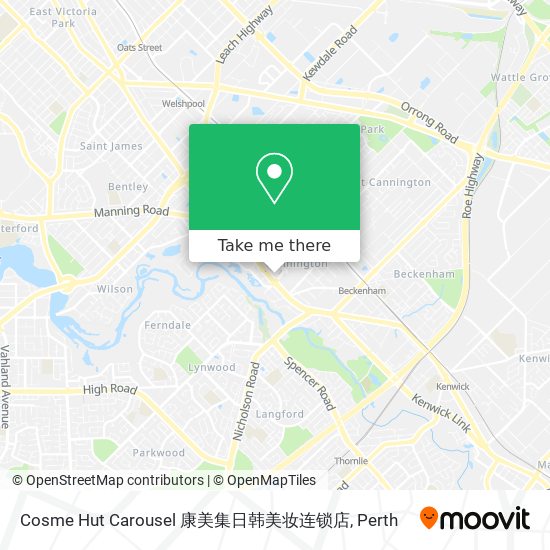 Cosme Hut Carousel 康美集日韩美妆连锁店 map