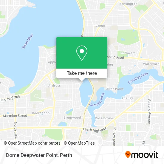 Mapa Dome Deepwater Point