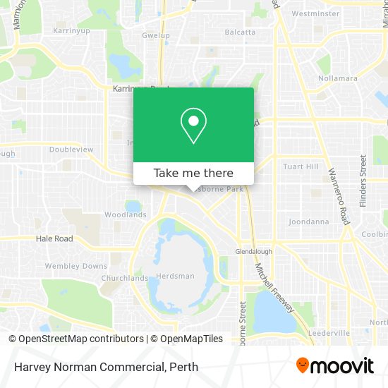 Harvey Norman Commercial map