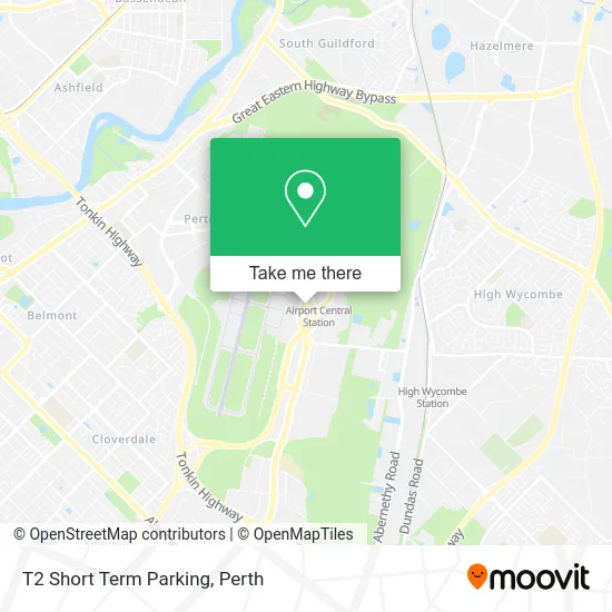 Mapa T2 Short Term Parking