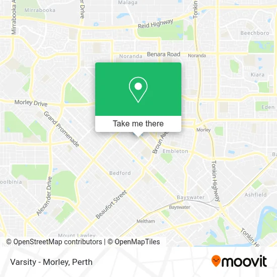 Mapa Varsity - Morley