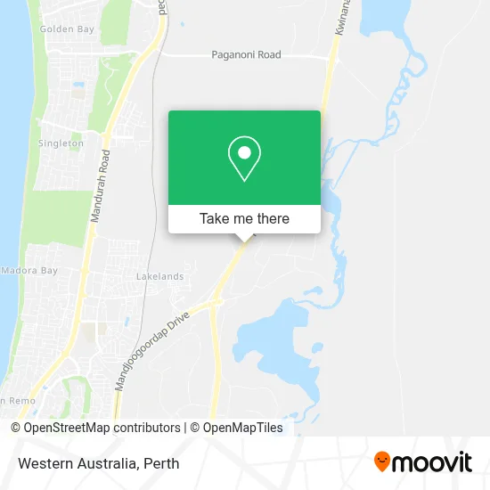 Mapa Western Australia