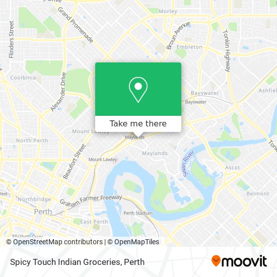 Mapa Spicy Touch Indian Groceries