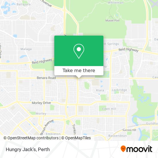 Hungry Jack's map